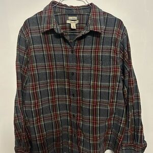 L.L. Bean Men's Plaid Shirt Flannel Lumberjack
